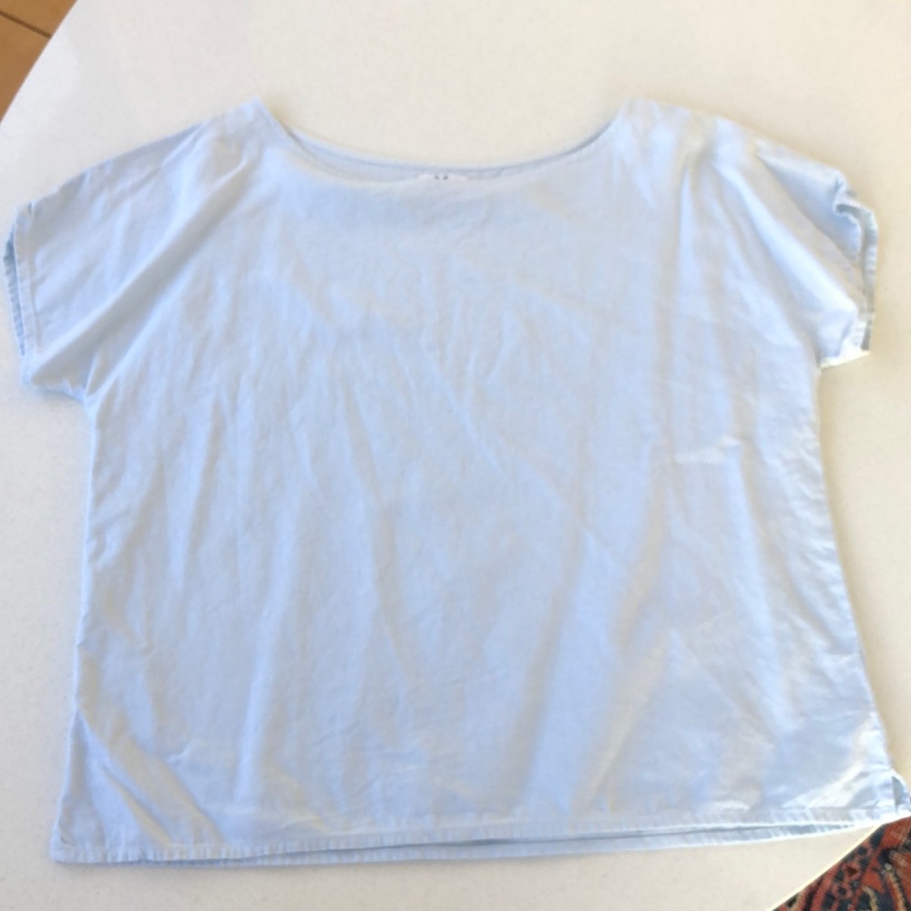 Me and Arrow linen boatneck top